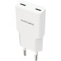 Nanocable Cargador de Pared 2xUSB-C PD 20W Blanco